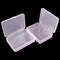 8 Pieces Rectangular Plastic Boxes Empty Storage Organizer Containers with Hinged Lids for Small Items and Other Craft Projects (Pink, 4.5 x 3.3 x 1.1 inch)